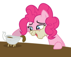 Size: 5000x4000 | Tagged: safe, artist:really-unimportant, pinkie pie, g4, keep calm and flutter on, .ai available, food, gravy, gravy boat, mashed potatoes, potato, simple background, transparent background, vector