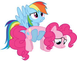 Size: 5448x4322 | Tagged: safe, artist:really-unimportant, pinkie pie, rainbow dash, g4, too many pinkie pies, .ai available, absurd resolution, simple background, transparent background, vector