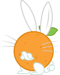 Size: 1105x1381 | Tagged: safe, artist:d4svader, angel bunny, g4, crossed arms, orange, orangified, simple background, solo, svg, transparent background, vector