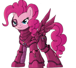 Size: 1949x1722 | Tagged: safe, artist:decompressor, pinkie pie, g4, armor, powered exoskeleton