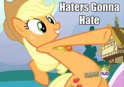 Size: 1020x720 | Tagged: safe, screencap, applejack, g4, magical mystery cure, haters gonna hate