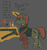 Size: 949x1014 | Tagged: dead source, safe, artist:stonershy, oc, oc only, oc:double tap, pony, fallout equestria, fallout equestria: anywhere but here, dual wield, edge, edgy, fanfic art, gun, pistol, reference sheet, solo, suppressor