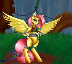 Size: 1280x1138 | Tagged: safe, artist:ihaveacatasahat, fluttershy, bird, robot, g4, elements of harmony, female, flutterbot, solo