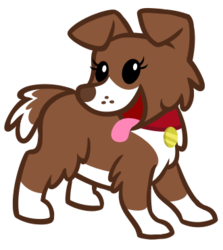 Size: 330x370 | Tagged: safe, artist:sketchyjackie, winona, dog, g4, cute, puppy, simple background, transparent background, winonabetes, younger