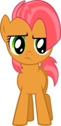Size: 687x1408 | Tagged: safe, artist:soren-the-owl, babs seed, earth pony, pony, g4, female, simple background, solo, svg, transparent background, vector