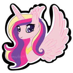 Size: 890x892 | Tagged: safe, artist:frosstbutt, princess cadance, alicorn, pony, g4, female, mare, simple background, solo, transparent background
