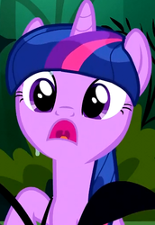 Size: 352x512 | Tagged: safe, screencap, twilight sparkle, g4, magic duel, open mouth, uvula, wet, wet mane