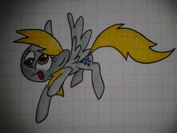 Size: 2560x1920 | Tagged: safe, artist:mrhaliboot, derpy hooves, pegasus, pony, g4, female, mare, solo, traditional art