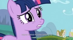 Size: 1587x865 | Tagged: safe, screencap, twilight sparkle, g4, youtube caption, youtube link