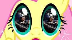 Size: 1280x720 | Tagged: safe, edit, edited screencap, screencap, fluttershy, human, pegasus, pony, g4, magical mystery cure, my little pony: friendship is magic, american presidents, assassination, car, close-up, eyes, female, irl, irl human, jfk assassination, john connally, john f. kennedy, mare, memory, photo, president