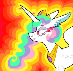 Size: 609x595 | Tagged: safe, artist:fandomhopper, princess celestia, pony, g4, female, solo