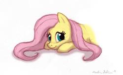 Size: 900x549 | Tagged: safe, artist:9centschange, fluttershy, pony, g4, female, sketch, solo