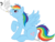 Size: 675x518 | Tagged: safe, artist:natmcsplat, rainbow dash, bird, pegasus, pony, g4, female, mare, simple background, spread wings, swapped cutie marks, transparent background, wings