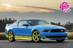 Size: 1280x850 | Tagged: safe, artist:shadowbolt240z, car, ford, mustang, wonderbolts