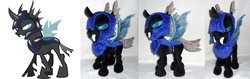 Size: 1280x405 | Tagged: safe, artist:agatrix, changeling, armor, changeling officer, irl, photo, plushie