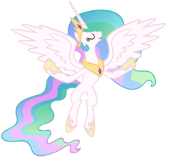 Size: 4000x3694 | Tagged: safe, artist:draikjack, princess celestia, alicorn, pony, g4, female, mare, simple background, solo, transparent background, vector