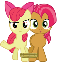 Size: 5000x5500 | Tagged: safe, artist:midnight--blitz, apple bloom, babs seed, apple family reunion, g4, absurd resolution, seriously, simple background, transparent background, vector