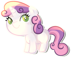 Size: 1073x857 | Tagged: safe, artist:pepooni, sweetie belle, g4, looking up, side view, simple background, solo, transparent background