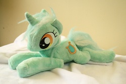 Size: 3888x2592 | Tagged: safe, artist:dieentexd, lyra heartstrings, pony, g4, irl, photo, plushie, solo