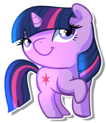 Size: 812x944 | Tagged: dead source, safe, artist:pepooni, twilight sparkle, pony, unicorn, g4, female, mare, simple background, smiling, solo, transparent background