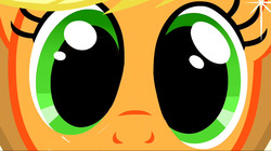 Size: 1280x718 | Tagged: safe, screencap, applejack, earth pony, pony, g4, magical mystery cure, close-up, cute, dilated pupils, exploitable, eyes, female, jackabetes, looking at you, mare, meme, solo, stare