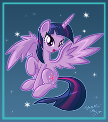 Size: 2643x3000 | Tagged: safe, artist:danmakuman, twilight sparkle, alicorn, pony, g4, female, happy, mare, smiling, twilight sparkle (alicorn)