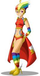 Size: 654x1220 | Tagged: safe, artist:chiibe, rainbow dash, human, g4, cape, clothes, dress, female, humanized, simple background, solo, transparent background