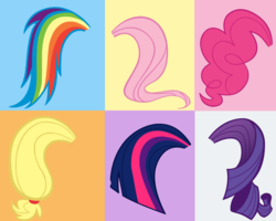 Size: 1280x1024 | Tagged: safe, artist:shadowhedgiefan91, applejack, fluttershy, pinkie pie, rainbow dash, rarity, twilight sparkle, g4, fluttershy's tail, mane six, tail, twilight's tail, vector