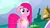 Size: 1280x719 | Tagged: safe, screencap, pinkie pie, g4, magical mystery cure, happy, pinkamena diane pie, swapped cutie marks