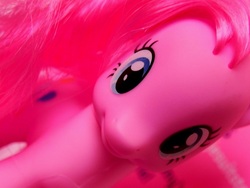 Size: 730x548 | Tagged: safe, artist:after-school, pinkie pie, g4, close-up, front view, irl, looking at you, photo, solo