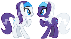 Size: 850x467 | Tagged: safe, artist:durpy, color edit, aloe, lotus blossom, rarity, g4, spa twins