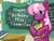 Size: 792x609 | Tagged: safe, artist:texasuberalles, cheerilee, earth pony, pony, g4, birthday, chalkboard, classroom, female, ponyville schoolhouse, solo