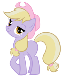 Size: 1496x1810 | Tagged: safe, artist:durpy, color edit, applejack, dinky hooves, pony, g4, female, simple background, solo, transparent background, vector