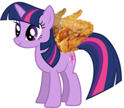 Size: 783x681 | Tagged: safe, artist:synystergates555, twilight sparkle, alicorn, pony, g4, acorn drama, chicken wings, female, mare, simple background, transparent background, twilight sparkle (alicorn), vector