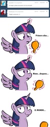 Size: 951x2409 | Tagged: safe, twilight sparkle, alicorn, pony, g4, spanish, translated in the comments, twilight sparkle (alicorn)