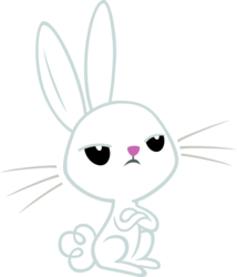 Size: 4279x4989 | Tagged: safe, artist:moongazeponies, angel bunny, rabbit, g4, absurd resolution, crossed arms, male, simple background, solo, transparent background, unamused, unimpressed, vector