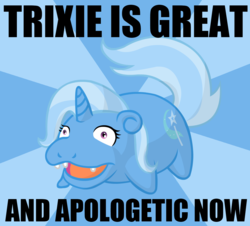 Size: 1200x1083 | Tagged: safe, trixie, pony, slowpoke (pokémon), unicorn, g4, image macro, meme, pokefied, pokémon, slowpoke