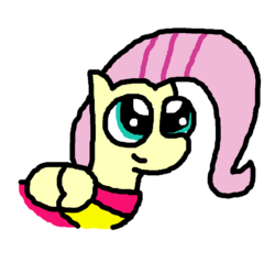 Size: 1064x1014 | Tagged: dead source, safe, artist:kingmunchy, fluttershy, pony, g4, lucas, mother 3, solo