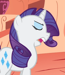 Size: 416x476 | Tagged: safe, screencap, rarity, pony, unicorn, g4, look before you sleep, cropped, faic, female, golden oaks library, mare, solo