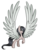 Size: 679x900 | Tagged: safe, artist:secret-pony, oc, oc only, oc:hurricane, pegasus, pony, impossibly large wings, solo