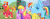Size: 777x289 | Tagged: safe, screencap, amethyst star, big macintosh, carrot top, cherry berry, golden harvest, rainbow dash, sparkler, spring melody, sprinkle medley, earth pony, pony, g4, the super speedy cider squeezy 6000, animated, berrymac, big macintosh gets all the mares, goggles, male, out of context, ship:rainbowmac, shipping, stallion, straight
