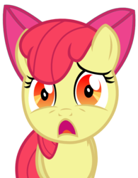 Size: 726x929 | Tagged: safe, artist:the smiling pony, apple bloom, g4, reaction image, simple background, svg, transparent background, vector