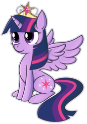 Size: 565x801 | Tagged: safe, artist:ecokitty, twilight sparkle, alicorn, pony, g4, elements of harmony, female, mare, simple background, solo, transparent background, twilight sparkle (alicorn)