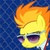 Size: 250x250 | Tagged: safe, edit, edited screencap, screencap, spitfire, pegasus, pony, g4, clothes, female, george costanza, necktie, solo, spitfire's tie, sunglasses, uniform, wonderbolts dress uniform