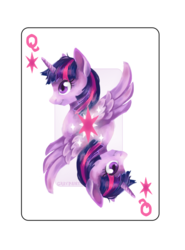 Size: 1587x2146 | Tagged: safe, artist:graypaint, twilight sparkle, alicorn, pony, g4, card, female, mare, solo, twilight sparkle (alicorn)