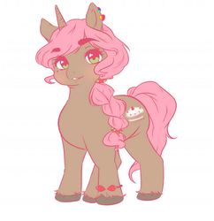Size: 684x706 | Tagged: safe, artist:jenna rose5, oc, oc only, pony, unicorn, female, mare, unshorn fetlocks
