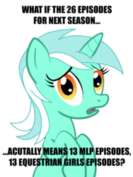 Size: 900x1200 | Tagged: safe, lyra heartstrings, g4, conspiracy lyra, exploitable meme, image macro, meme, text