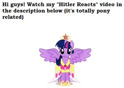 Size: 749x530 | Tagged: safe, twilight sparkle, g4, adolf hitler, text, twilight sparkle (alicorn)