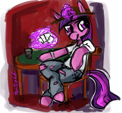 Size: 661x613 | Tagged: safe, artist:candyponi, twilight sparkle, g4, card, clothes