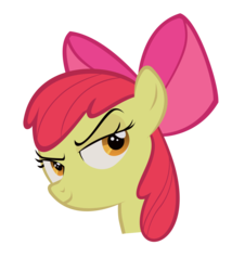 Size: 1592x1864 | Tagged: safe, artist:sam-f-nacman, apple bloom, g4, reaction image, simple background, transparent background, vector